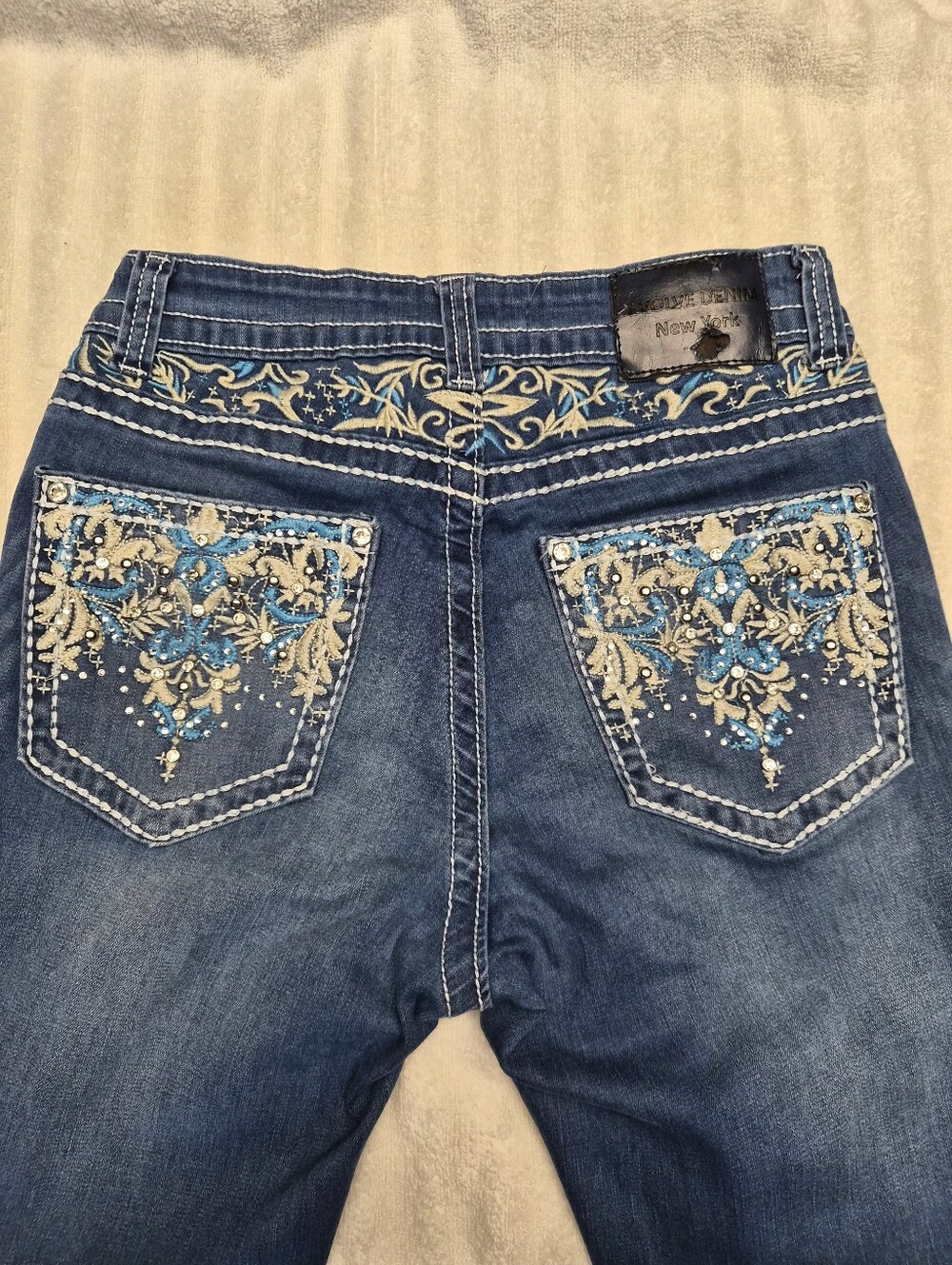 Evolve New York - Embroidered Bootcut Jeans- Size 5